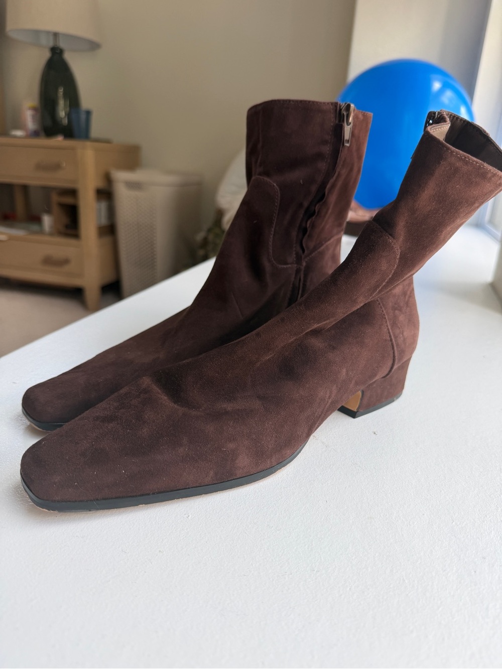 Steve Madden Women Brown Suede Ankle Boots